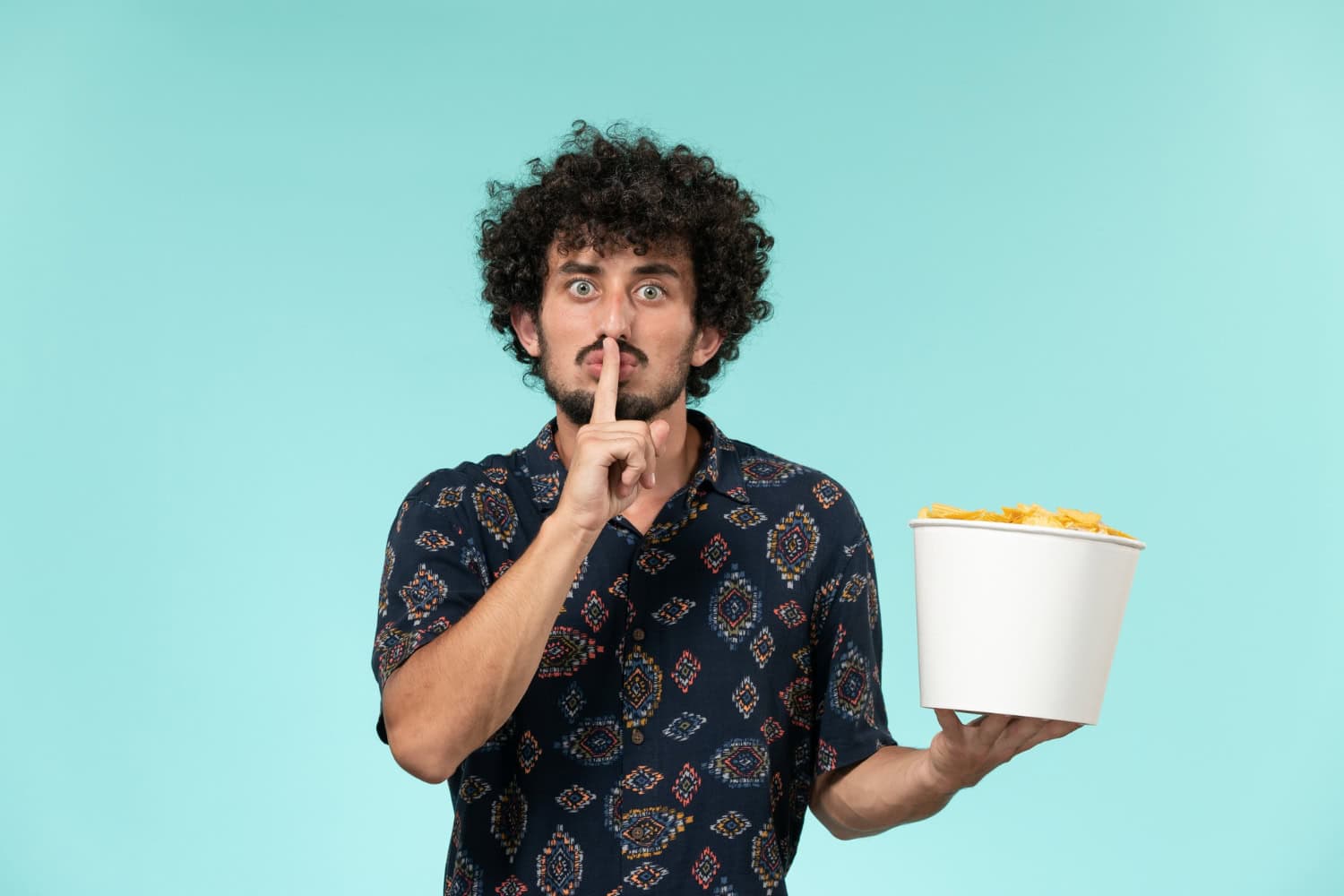 Man not wanting to hear that ultra-processed food is addictive