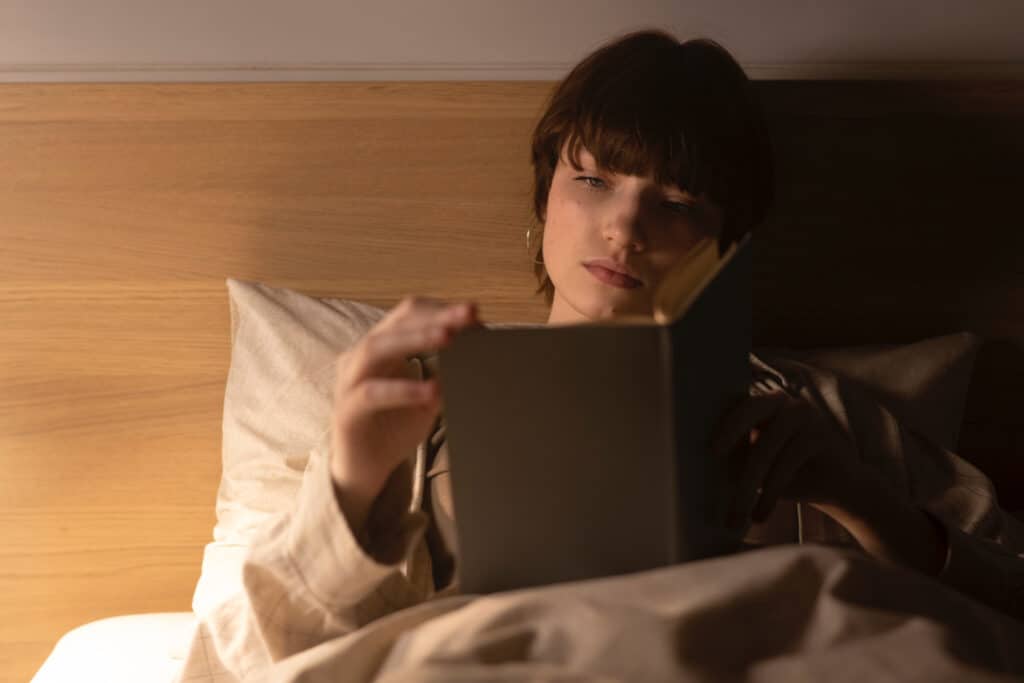 Bedroom emphasizing restful sleep to improve stress resilience for professionals over 40.